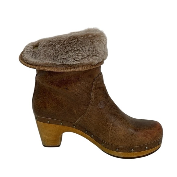 UGG Lynnea Clog Boots Convertible Fold Down Sherpa Lined Size 6 #1955 - Picture 5 of 11